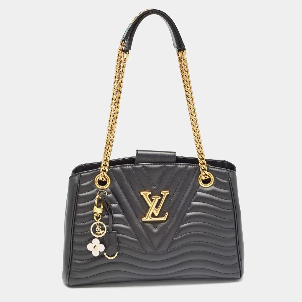 Louis Vuitton Louis Vuitton Black Quilted Leather New Wave Bag 1