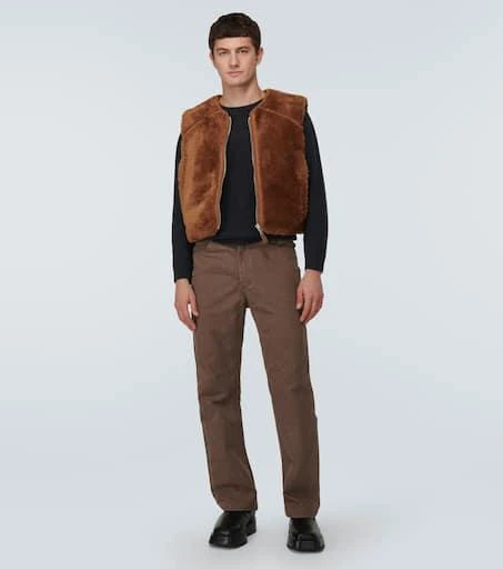 Entire Studios Cropped faux fur vest 2