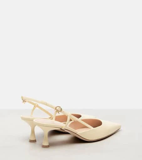 Gianvito Rossi Ascent 55 leather slingback pumps 2