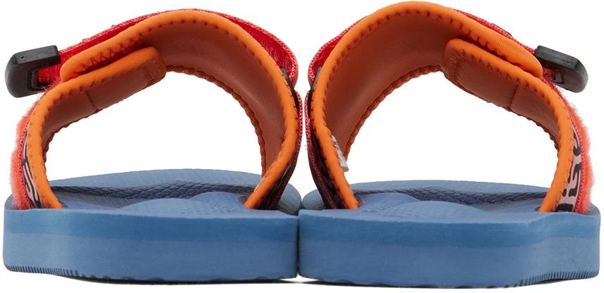Suicoke Orange & Blue PADRI-PT06 Sandals 2