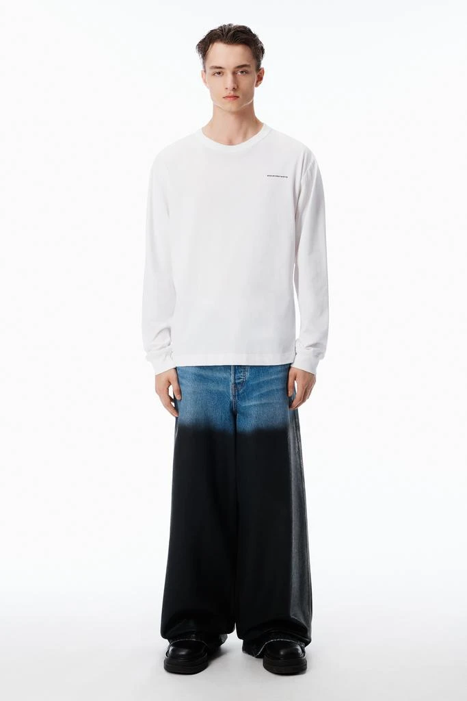 Alexander Wang UNISEX LONG SLEEVE TEE IN HIGH TWIST JERSEY 5