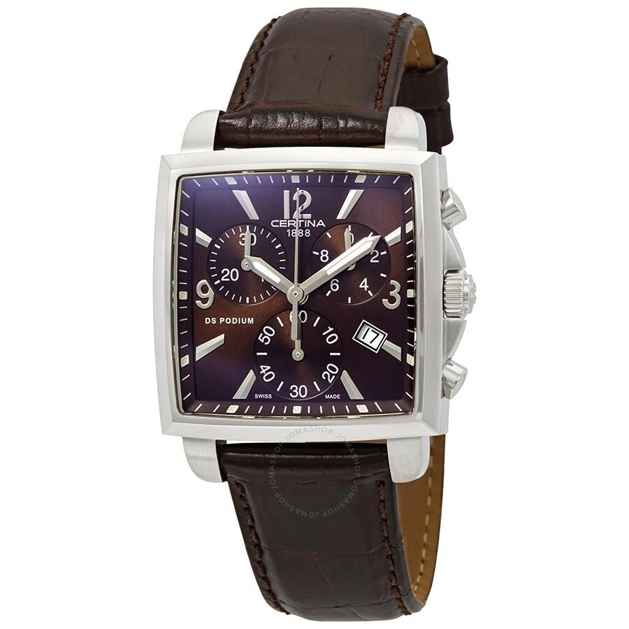 Certina DS Podium Chronograph Brown Dial Ladies Watch C001.317.16.297.00 1