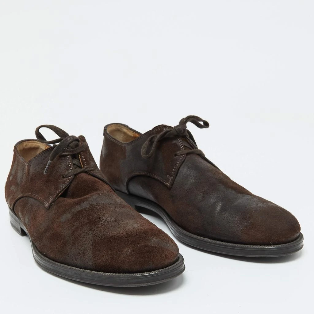 Jimmy Choo Jimmy Choo Dark Brown Suede Lace up Derby Size 41.5 4