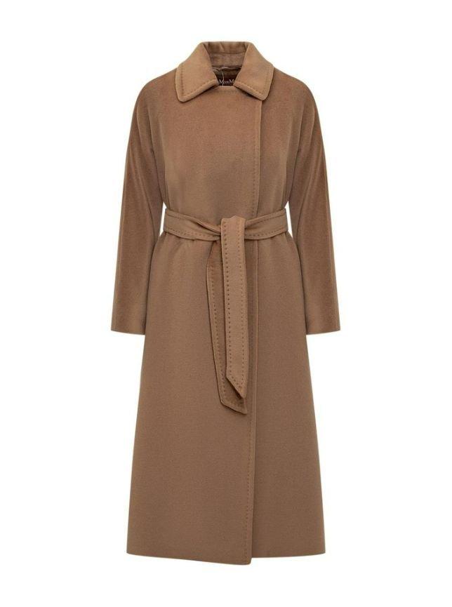 Max Mara Max Mara Studio Baby Straight Hem Belted Coat