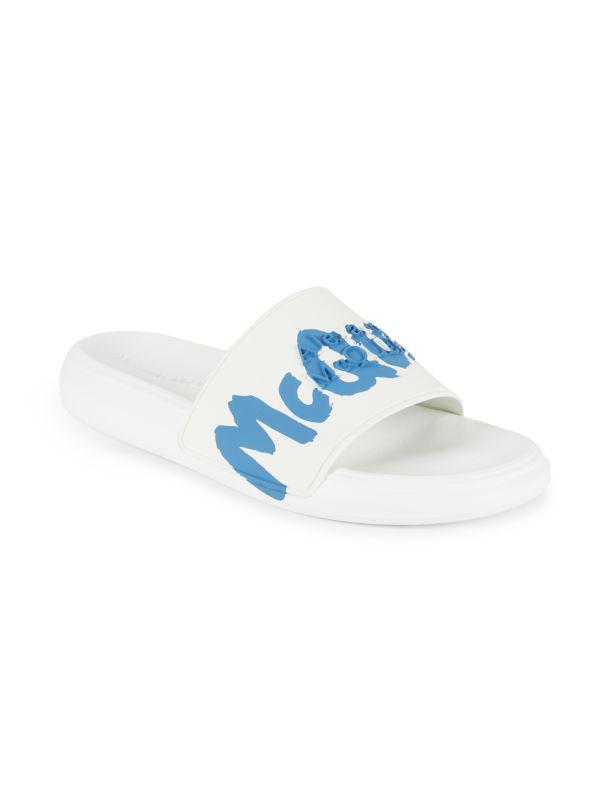 Alexander McQueen Logo Pool Slides