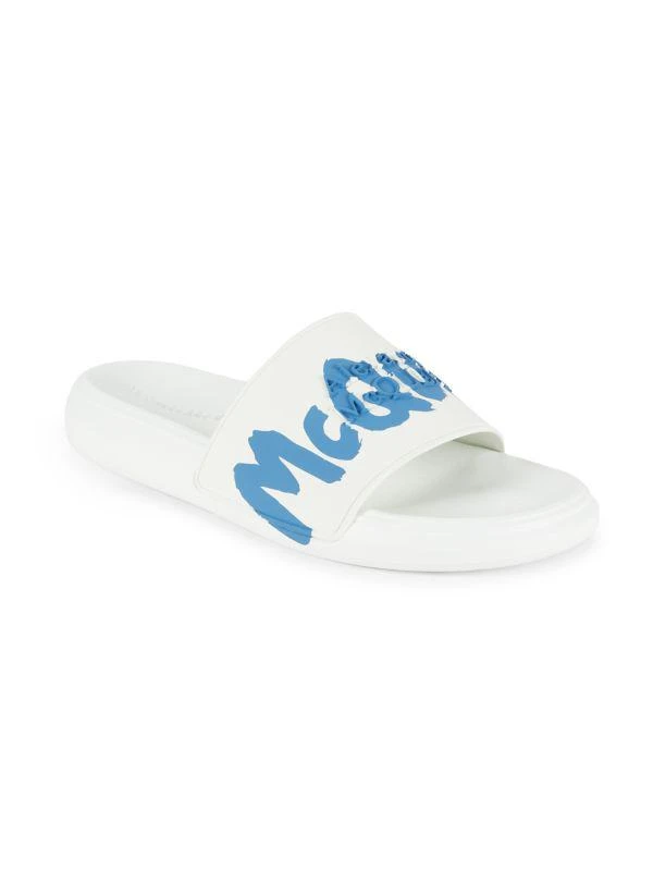 Alexander McQueen Logo Pool Slides 2