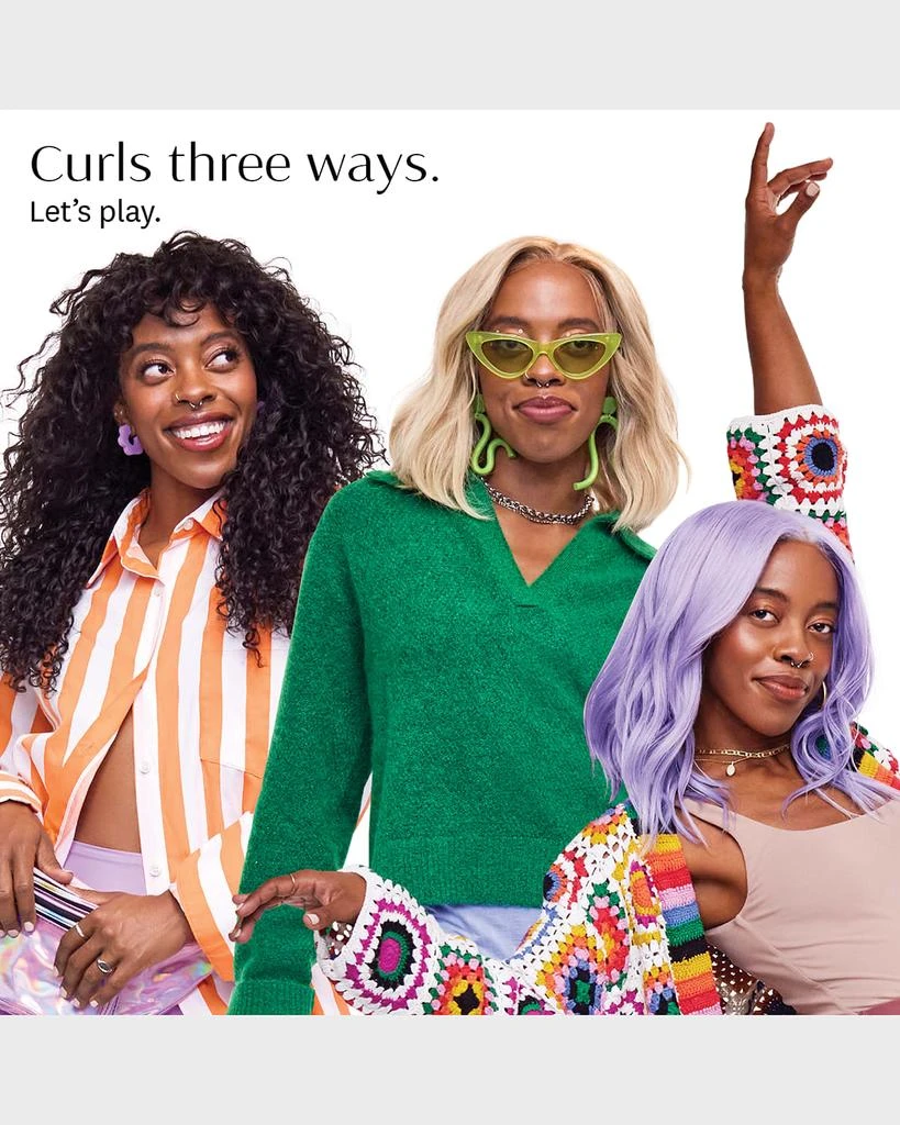 T3 Switch Kit Curl Trio, Styling Iron with Three Interchangeable Barrels 3