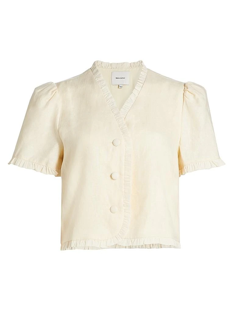 Reformation Bess Linen Top 1