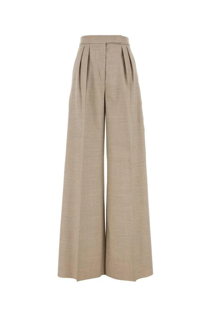 Max Mara CAPPUCCINO WOOL ENTRATA PALAZZO PANT 1