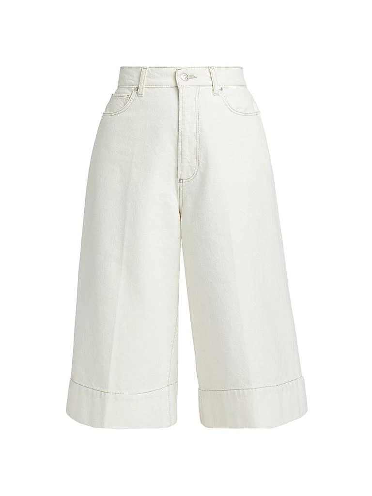 Paige Eva Denim Wide-Leg Shorts 1
