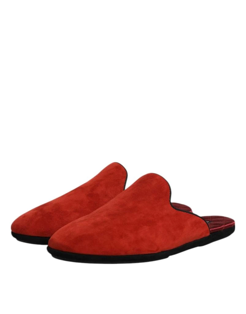 Dolce & Gabbana Suede Slides Flat Slipper Men's Shoes 4
