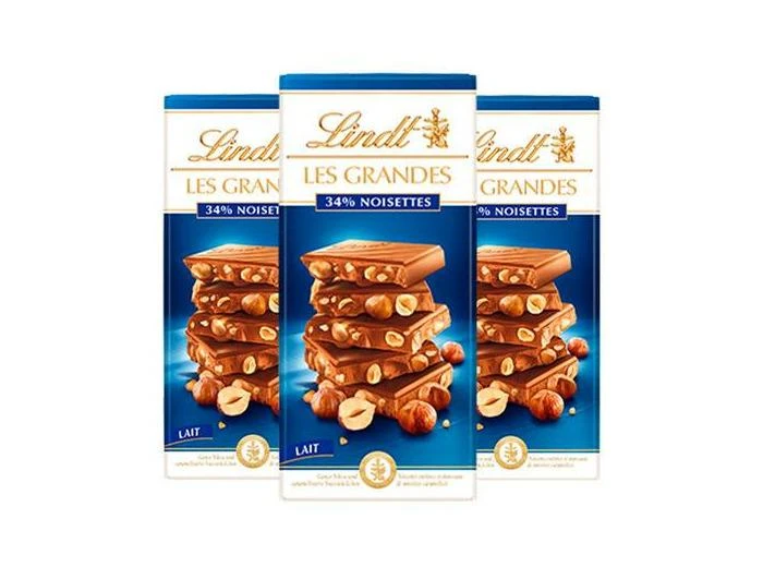 LINDT Trilogie Lindt Les Grandes Lait Noisettes 1