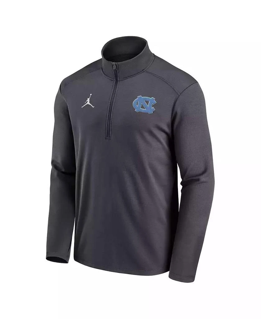Jordan Men's Anthracite North Carolina Tar Heels Primetime Pacer Performance Half-Zip Top 3