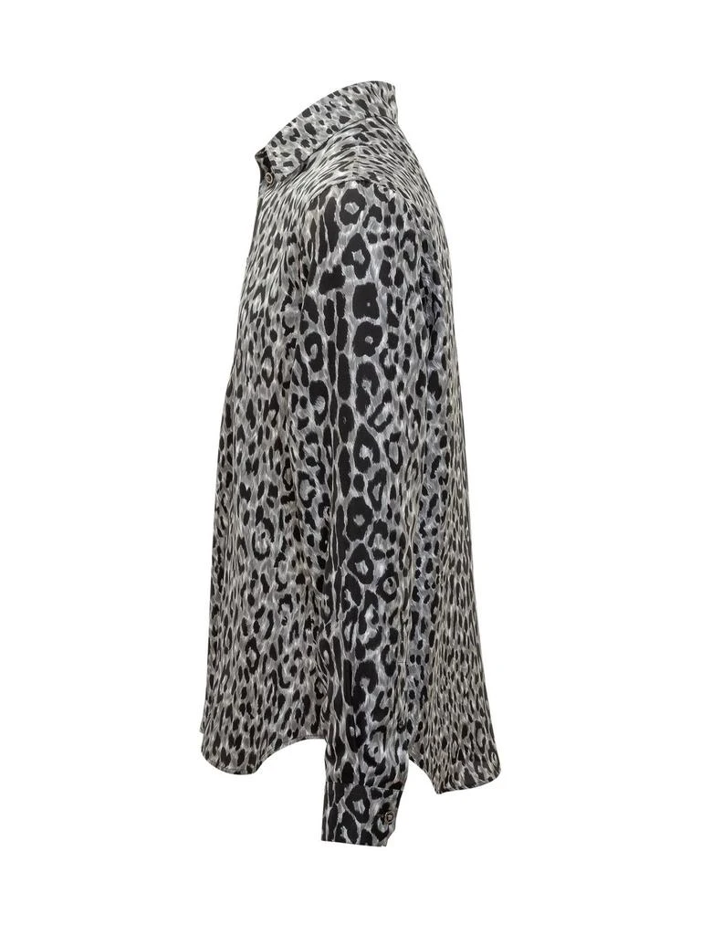 Versace Versace Leopard-Printed Long-Sleeved Shirt 3