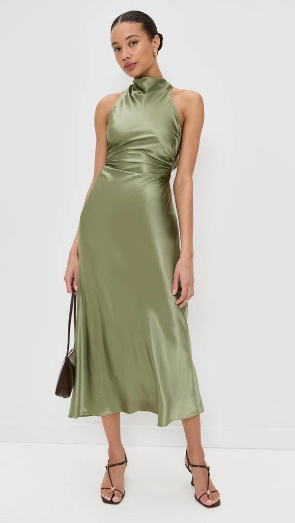 Reformation Cassette Silk Dress 4