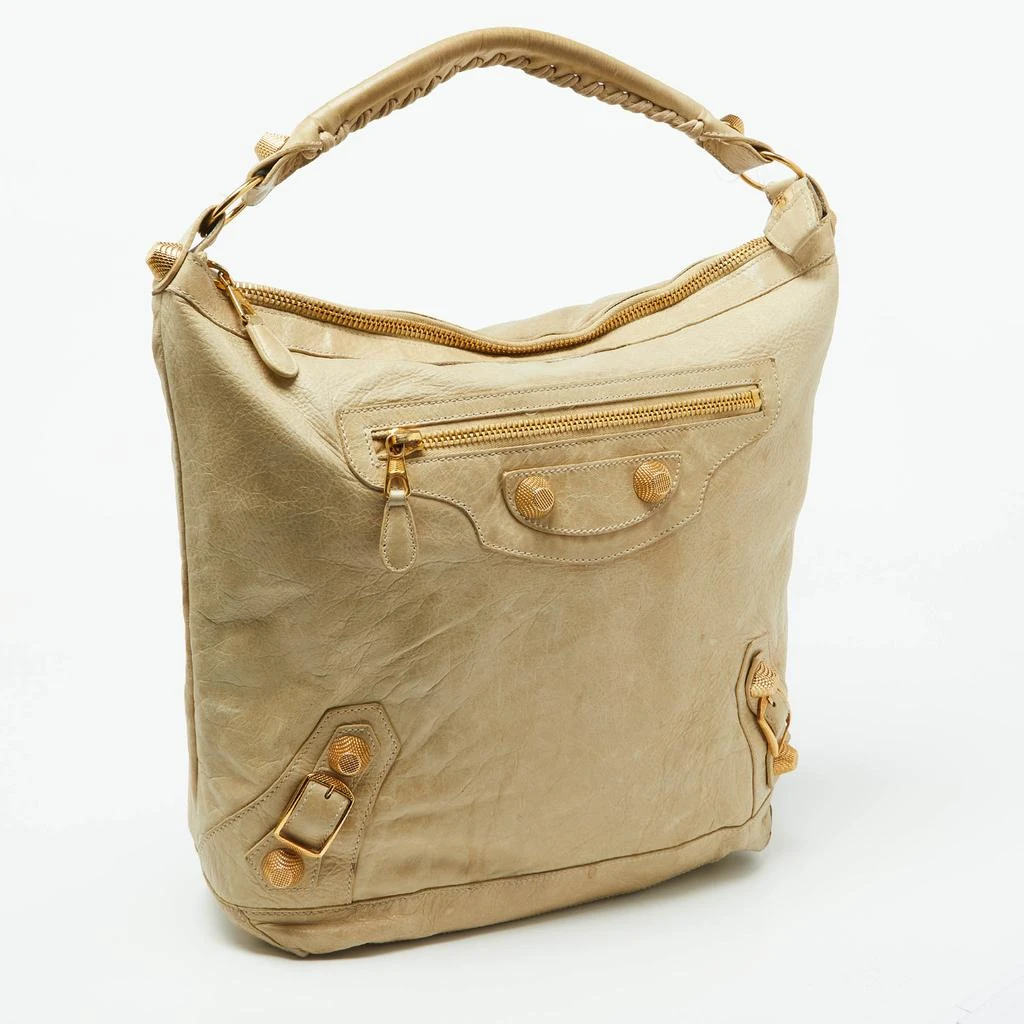Balenciaga Balenciaga Beige Leather GGH Day Hobo 3