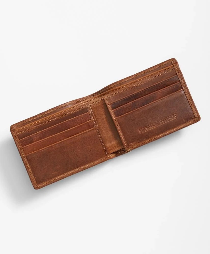 Brooks Brothers Smathers & Branson Cotton Needlepoint Golden Fleece® Black Watch Wallet 2