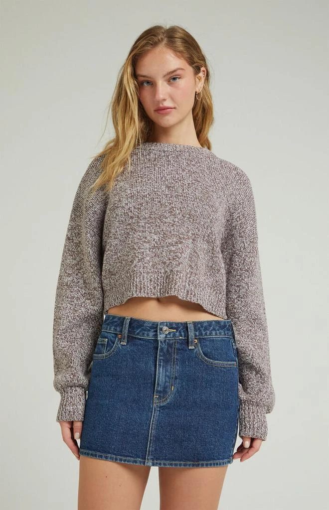 PacSun Stretch Dark Indigo Mid Rise Denim Mini Skirt 3