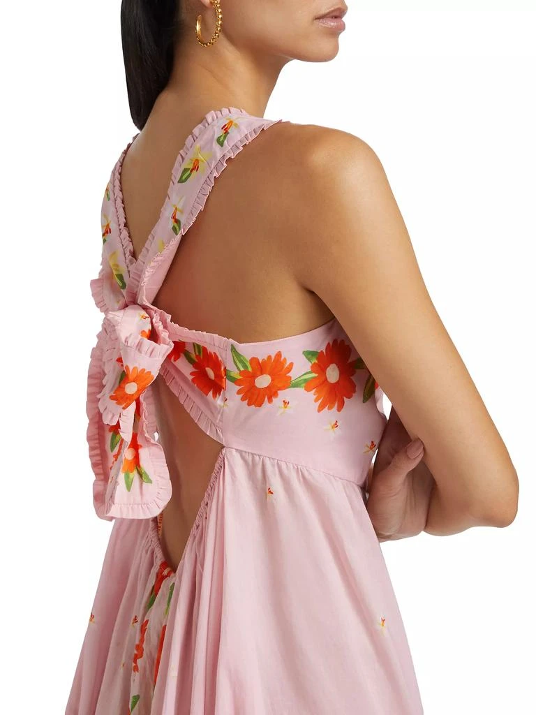 Farm Rio Papaya Salad Cotton Maxi Dress 6