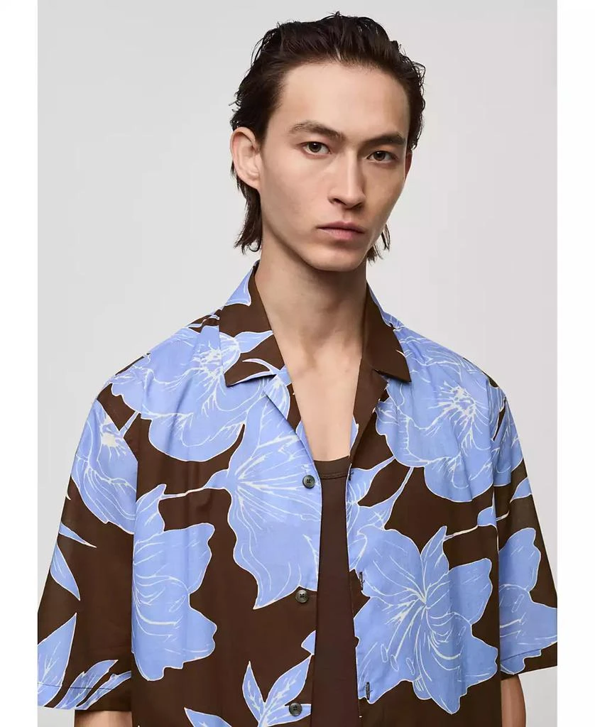 Mango Men's Printed Cotton Shirt 4