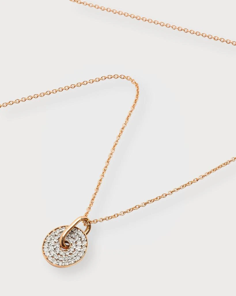 Ginette NY Mini Diamond Donut On Chain Necklace 3
