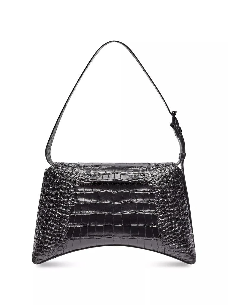 Balenciaga Downtown Medium Crocodile Embossed Shoulder Bag 3