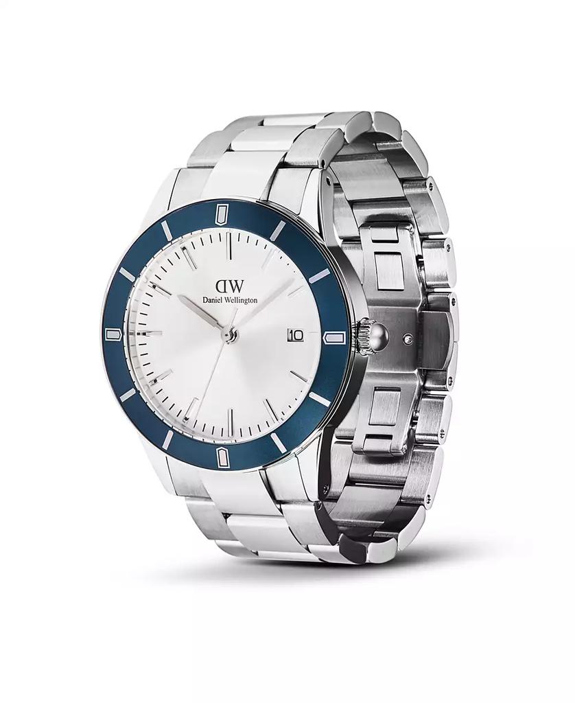 Daniel Wellington Men's Analog Silver Tone Stainless-Steel Watch, 40mm