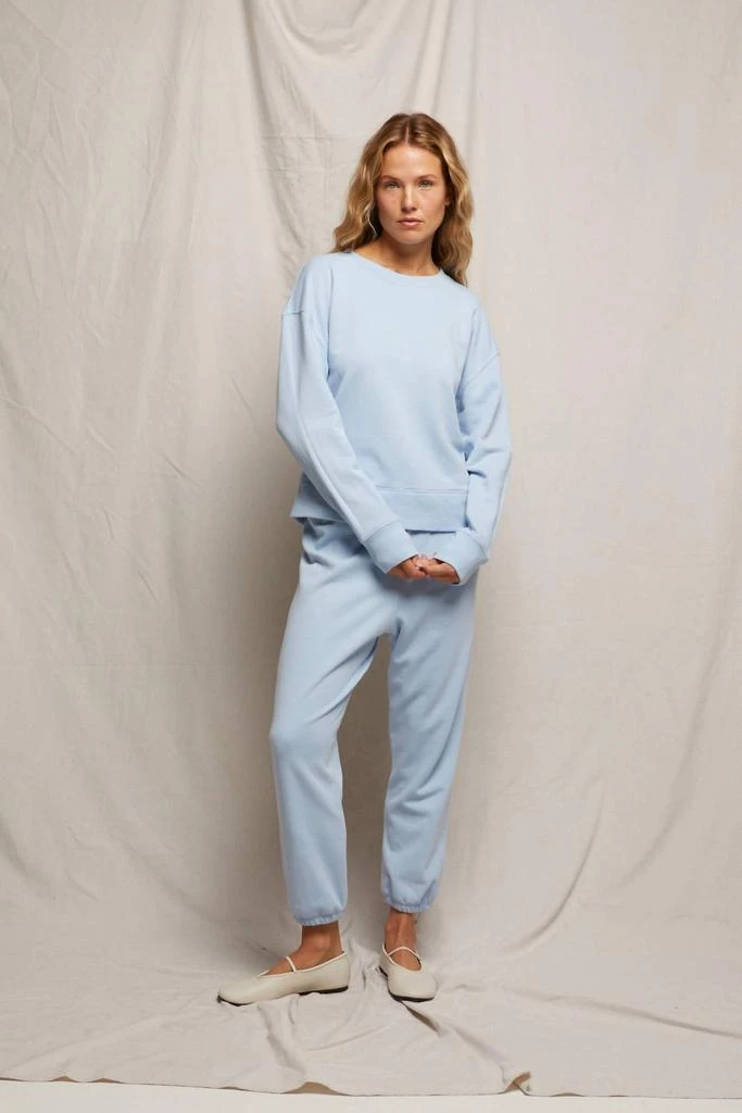 PERFECTWHITETEE Johnny French Terry Easy Sweatpants In Sky Blue 2