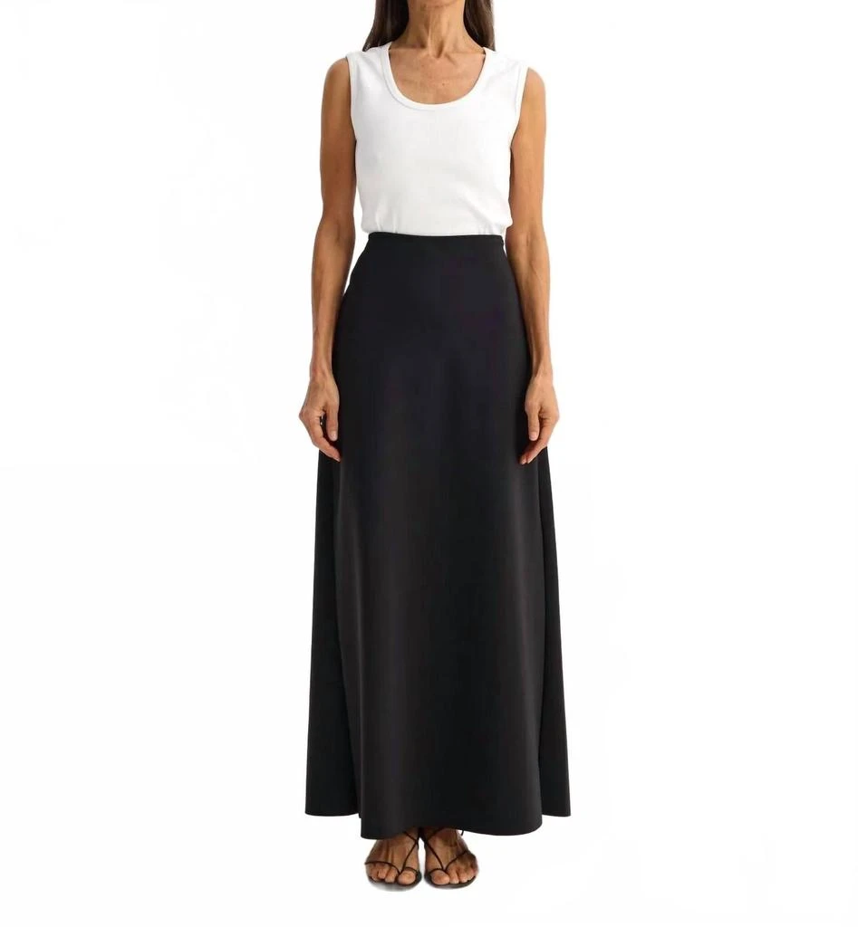 Rohe Modern Scuba Maxi Skirt In Black 1