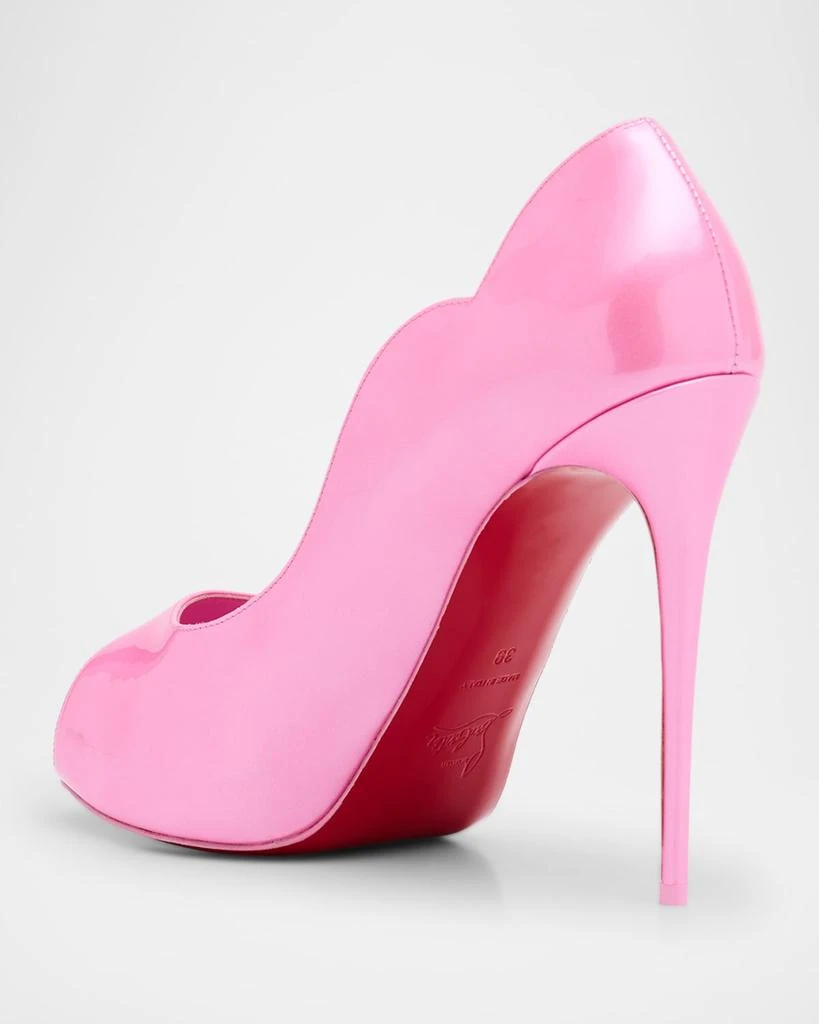 Christian Louboutin Hot Chick Alta Patent Red Sole Pumps 4