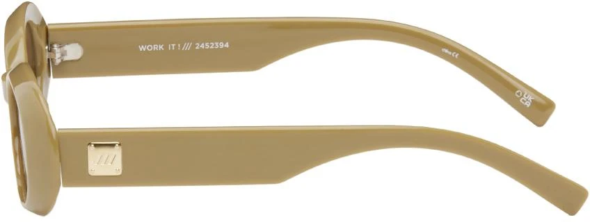 Le Specs Khaki 'Work It!' Sunglasses 3