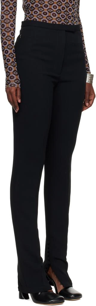 Dries Van Noten Black Crepe Trousers 2