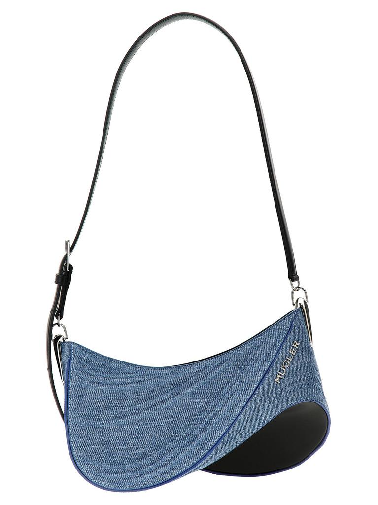 【関税込み】medium denim spiral curve 01' shoulder bag Mugler small denim spiral curve 01 shoulder bag - Shoulder