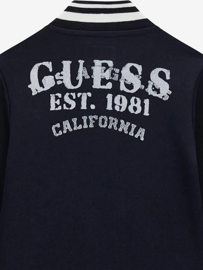 GUESS Guess Boys Fleece Bomber Jacket in Navy 4