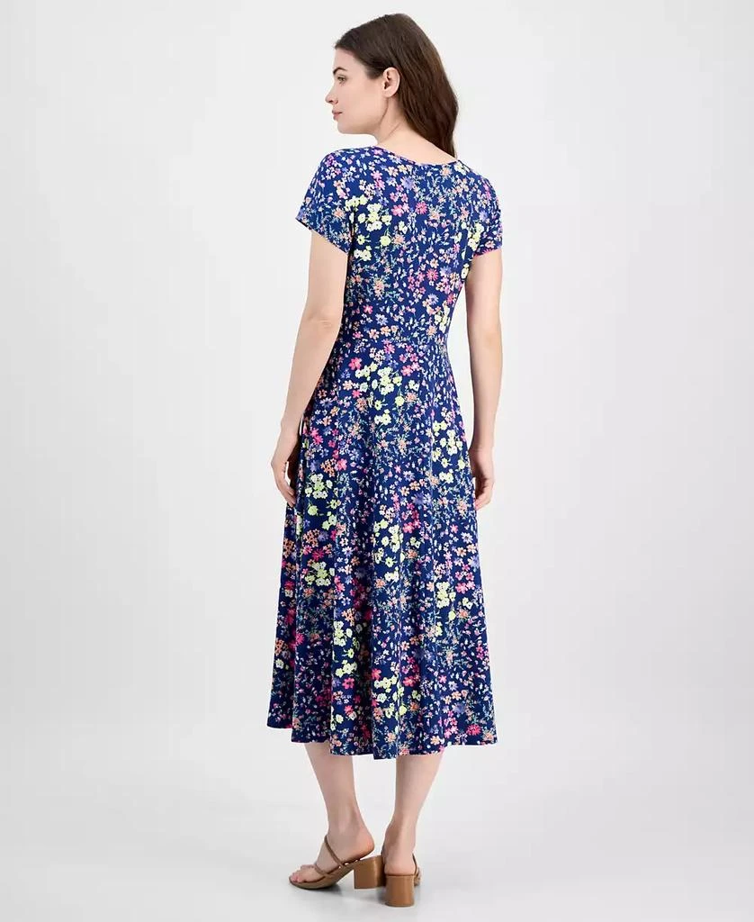 Sandra Darren Women's Floral-Print Scoop-Neck Dress 5