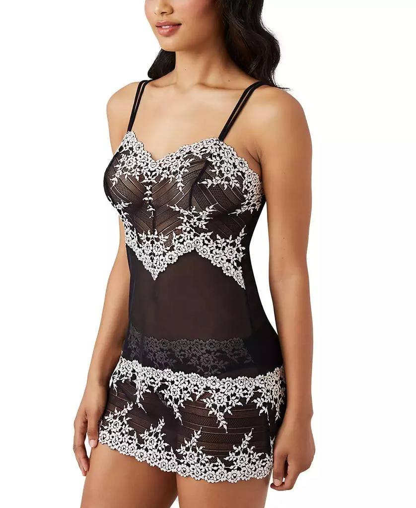 Wacoal Women
s Embrace Lace Sheer Chemise Lingerie Nightgown 814191 2