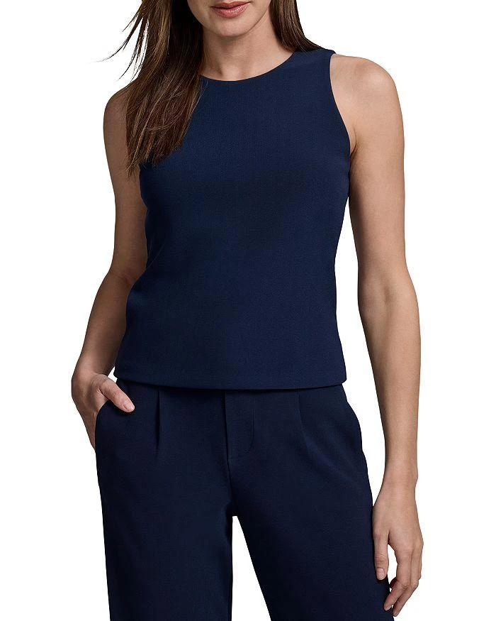 NIC+ZOE NIC+ZOE High Neck Scuba Knit Top 1