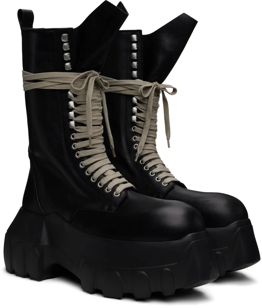 Rick Owens Black Porterville Army Mega Tractor Boots 4