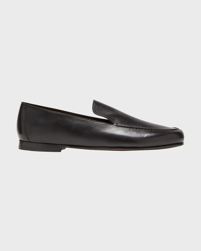 THE ROW Colette Leather Slip-On Loafers 1