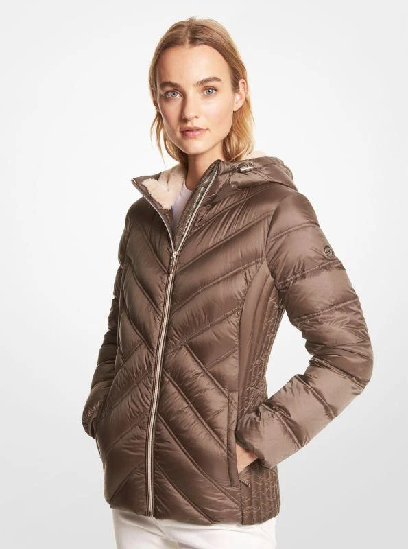 Michael Kors Nylon Packable Hooded Jacket 1