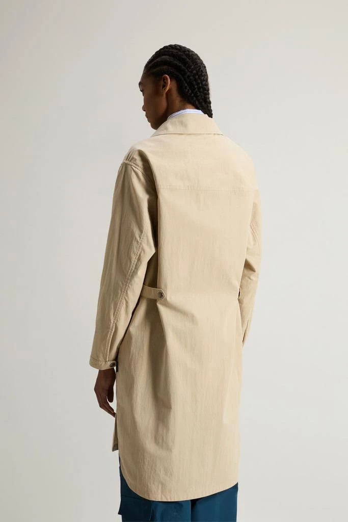 Woolrich Overcoat in Limonta Cotton Blend - Women - Beige 3