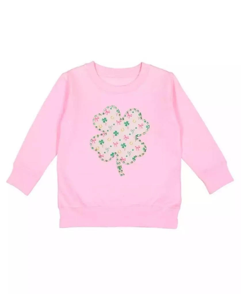 Sweet Wink Toddler Girls Ditsy Shamrock Patch St. Patrick
s Day Sweatshirt