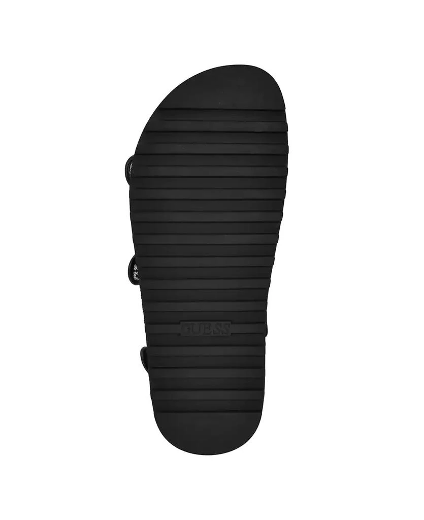 GUESS Women's Frella Two Band Embellished Footbed Sandals 5