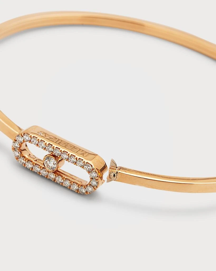 Messika MOVE UNO 18K PINK GOLD FLEX DIAMOND PAVE BRACELET 4