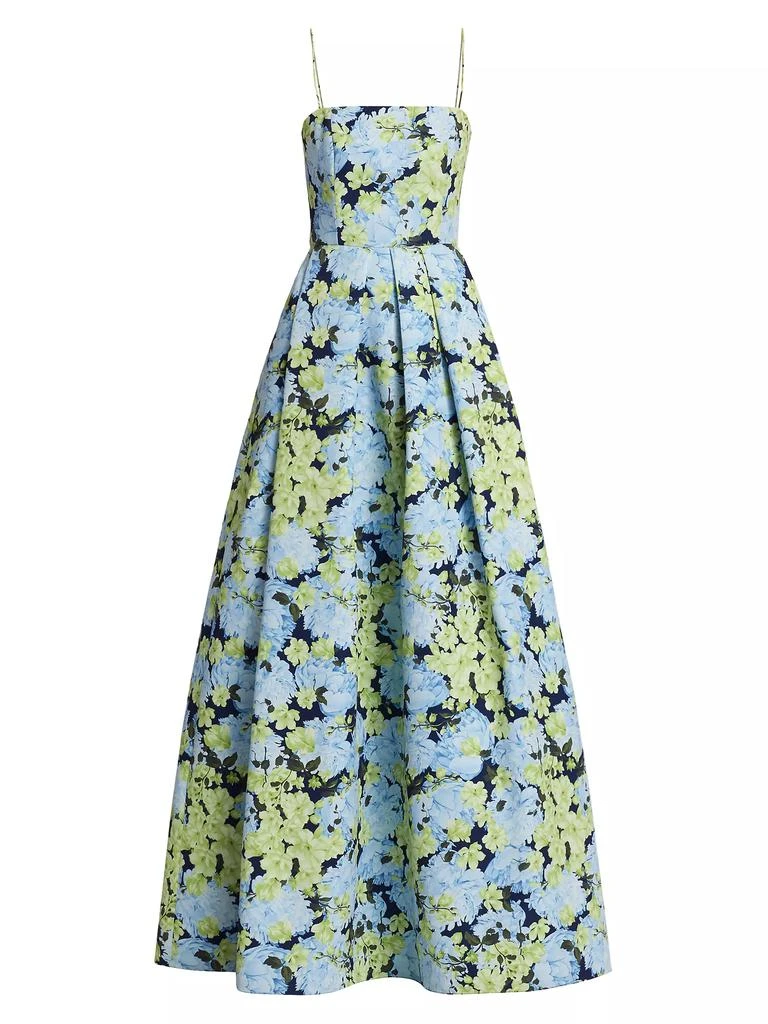 Sachin & Babi Beau Floral Faille Ballgown 1