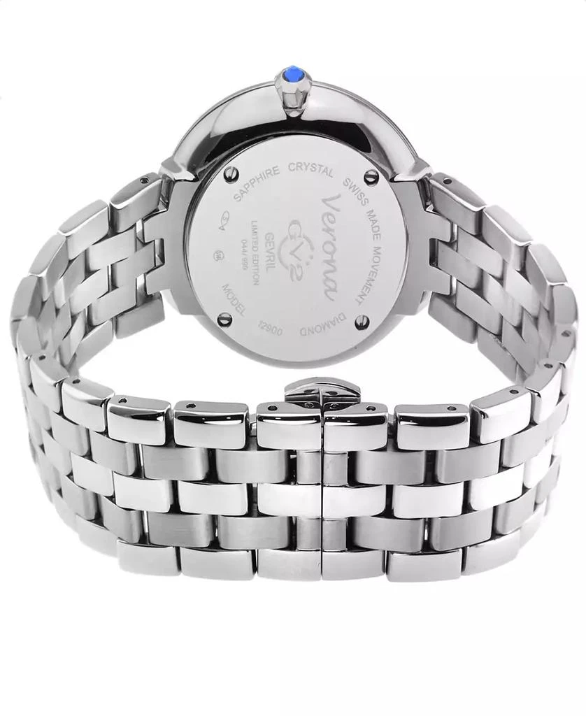 Gevril Women's Verona Silver-Tone Stainless Steel Watch 37mm 3