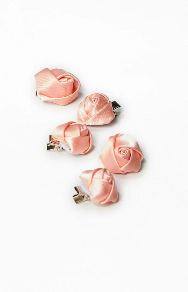 PacSun 4 Pack Mini Rosette Hair Clips 2