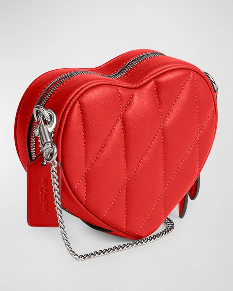 Coach Heart Quilted Pillow Crossbody Bag 8