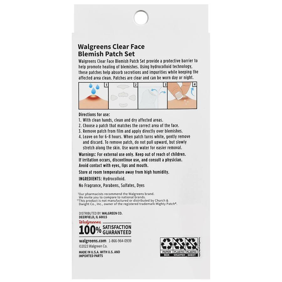 Walgreens Face Blemish Patch Set 4