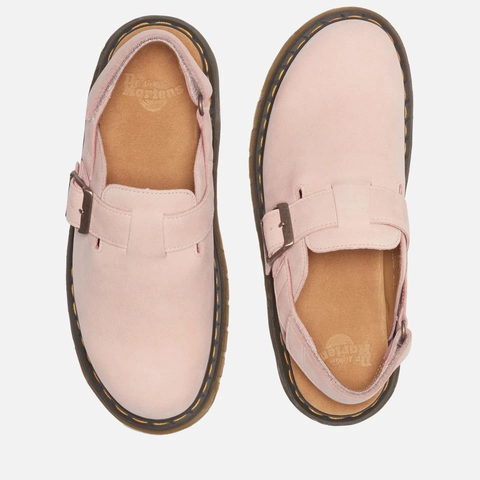 Dr. Martens DR. MARTENS WOMEN'S JORGE II NUBUCK MULES - POWDER PINK 3